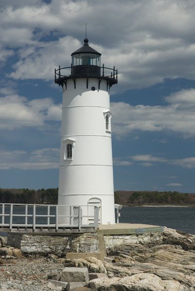 The Portsmouth Harbor Lighthouse in Portsmouth, New Hampshire.